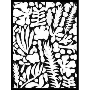 Joggles / Elizabeth St Hilaire Funky Florals - Funky Rock Garden Stencil [53798]