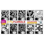 Joggles / Elizabeth St Hilaire Funky Florals Stencils & Masks - Set Of 10, July 2026 [53851]