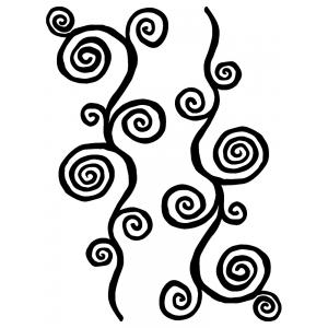 Joggles / Elizabeth St Hilaire Klimt Freeform Tab Cut Stencil & Mask Combo - Spiral Tree [75145]
