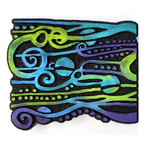 Joggles / Elizabeth St Hilaire Klimt Scribbles & Doodles 2 Foam Stamp - Echoes Of Klimt [52324]