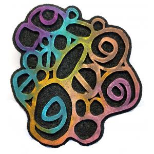 Joggles / Elizabeth St Hilaire Klimt Scribbles & Doodles 2 Foam Stamp - Spiral Bloom [52326]