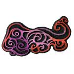 Joggles / Elizabeth St Hilaire Klimt Scribbles & Doodles 2 Foam Stamp - Twisting Gold [52327]