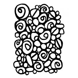 Joggles / Elizabeth St Hilaire Klimt Scribbles & Doodles 2 - Spiral Bloom Mask [53716]