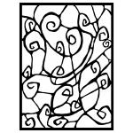 Joggles / Elizabeth St Hilaire Klimt Scribbles & Doodles - Dream Spiral Mask [53681]