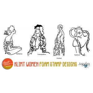 Joggles / Elizabeth St Hilaire Klimt Women Foam Stamps - Set Of 4, December 2025