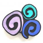 Joggles / Elizabeth St Hilaire Limited Edition Foam Stamp - Triple Twirl [52303]