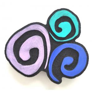 Joggles / Elizabeth St Hilaire Limited Edition Foam Stamp - Triple Twirl [52303]