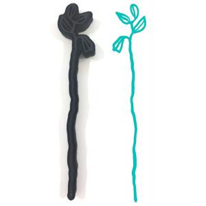 Joggles / Elizabeth St Hilaire Long Stemmed Botanicals Foam Stamp - Leafy [74554]