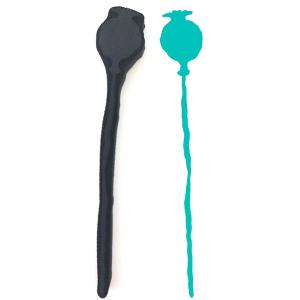 Joggles / Elizabeth St Hilaire Long Stemmed Botanicals Foam Stamp - Poppin' Poppy [74556]