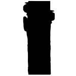 Joggles / Elizabeth St Hilaire #10 Shaped Panel Cards - Long Stemmed Botanicals - Black Smooth & Sturdy [74615]
