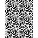 Joggles / Elizabeth St Hilaire Patterns For Layering 2 Stencil - Fans [75149]