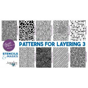 Joggles / Elizabeth St Hilaire Patterns For Layering 3 Stencils - Set Of 9 October 2024