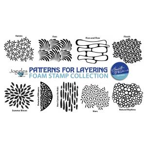 Joggles / Elizabeth St Hilaire Patterns For Layering Foam Stamps - Set Of 9, October 2025