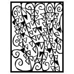 Joggles / Elizabeth St Hilaire Scribbles & Doodles Soup - Leafy Loops Mask [53768]