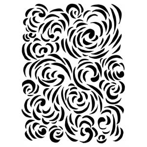 Joggles / Elizabeth St Hilaire Stencil - Van Gogh Spirals [57550]