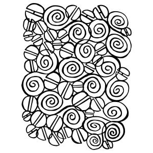 Joggles / Elizabeth St Hilaire The Klimt Collection Mask - Spiral Repeat [75018]