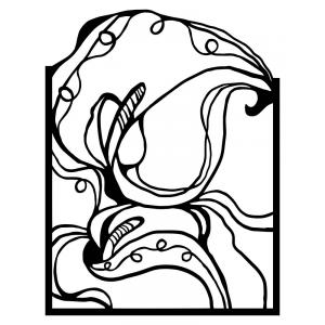 Joggles / Elizabeth St Hilaire The O'Keeffe Collection Mask - Two Lilies [75078]