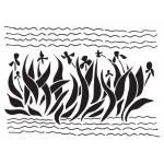 Joggles / Elizabeth St Hilaire The Van Gogh Collection Stencil - Iris Garden [75042]