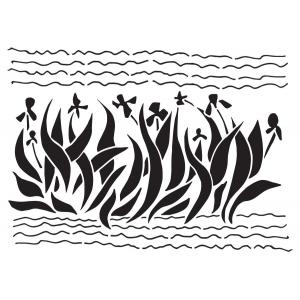 Joggles / Elizabeth St Hilaire The Van Gogh Collection Stencil - Iris Garden [75042]