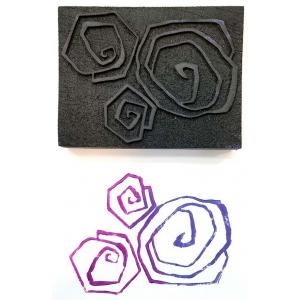 Joggles / Elizabeth St Hilaire Van Gogh Foam Stamp - Starry Night Spirals [74292]