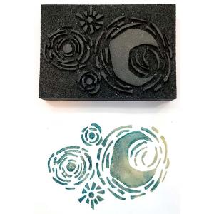 Joggles / Elizabeth St Hilaire Van Gogh Foam Stamp - Twinkling Stars & Moon [74294]