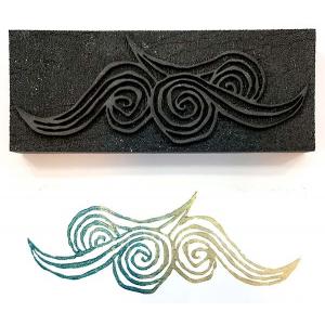 Joggles / Elizabeth St Hilaire Van Gogh Foam Stamp - Undulating Swirls [74293]