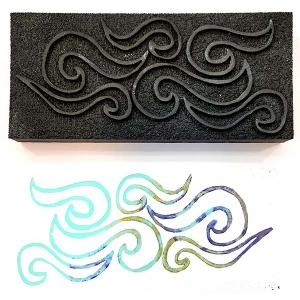 Joggles / Elizabeth St Hilaire Van Gogh Foam Stamp - Windy Waves [74295]