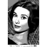 Joggles / Elizabeth St Hilaire A4 Rice Paper - Actresses - Audrey Hepburn [74458]