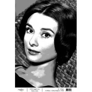 Joggles / Elizabeth St Hilaire A4 Rice Paper - Actresses - Audrey Hepburn [74458]