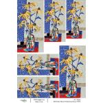 Joggles / Elizabeth St Hilaire A4 Rice Paper - Funky Florals #1 - Black Eyed Susans [74750]