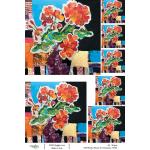 Joggles / Elizabeth St Hilaire A4 Rice Paper - Funky Florals #1 - Geraniums [74746]