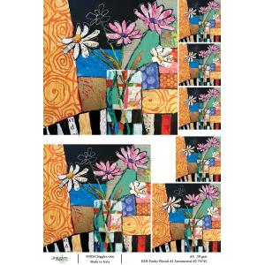 Joggles / Elizabeth St Hilaire A4 Rice Paper - Funky Florals #1 - Sentimental #2 [74745]