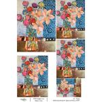 Joggles / Elizabeth St Hilaire A4 Rice Paper - Funky Florals #1 - Spirals & Flowers [74747]