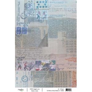 Joggles / Elizabeth St Hilaire A4 Rice Paper - Mixed Media Background #3 [74466]