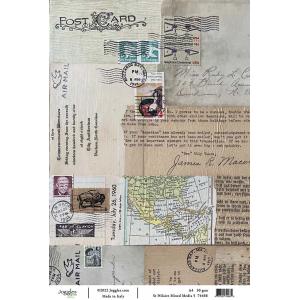 Joggles / Elizabeth St Hilaire A4 Rice Paper - Mixed Media Background #5 [74468]