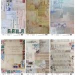 Joggles / Elizabeth St Hilaire A4 Rice Paper - Mixed Media Backgrounds Set Of 6