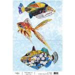 Joggles / Elizabeth St Hilaire A4 Rice Paper - Tropical Fish A [74396]