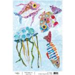 Joggles / Elizabeth St Hilaire A4 Rice Paper - Tropical Fish C [74398]