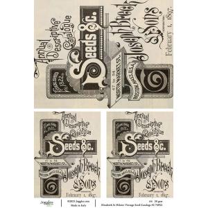 Joggles / Elizabeth St Hilaire A4 Rice Paper - Vintage Seed Catalogs #2 [74952]
