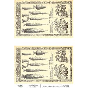Joggles / Elizabeth St Hilaire A4 Rice Paper - Vintage Seed Catalogs #3 [74953]