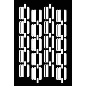Joggles / Erin Bishop 6" x 9" Stencil - Chain Links [53785]