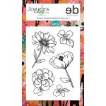 Joggles / Erin Bishop Clear Stamp Set - Fabulous Florals - Mini Blooms & Stems Set #3 [52331]