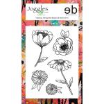 Joggles / Erin Bishop Clear Stamp Set - Fabulous Florals - Mini Blooms & Stems Set #4 [52332]