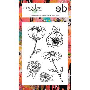 Joggles / Erin Bishop Clear Stamp Set - Fabulous Florals - Mini Blooms & Stems Set #4 [52332]