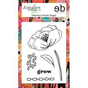Joggles / Erin Bishop Clear Stamp Set - Fabulous Florals - Poppy [74742]