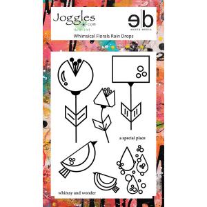 Joggles / Erin Bishop Clear Stamp Set - Whimsical Florals - Rain Drops [74882]