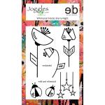 Joggles / Erin Bishop Clear Stamp Set - Whimsical Florals - Starry Night [74883]