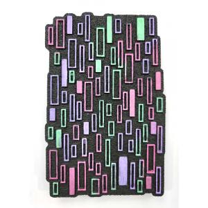 Joggles / Erin Bishop Foam Stamp - Raining Rectangles [52313]