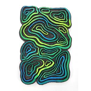 Joggles / Erin Bishop Foam Stamp - Topo Map [52315]