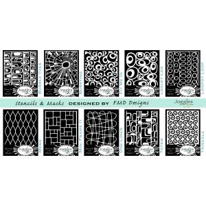 Joggles / FMD Designs - A Rounded Corner Stencils & Masks Set Of 10 - March 2026